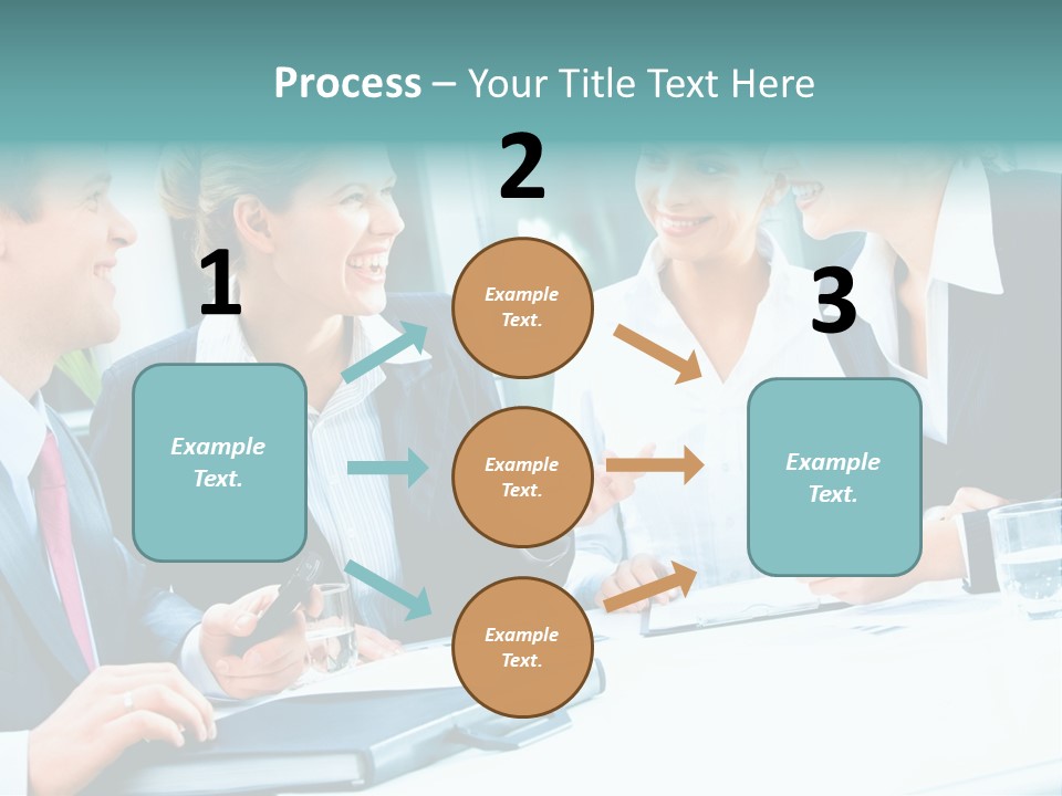 A Group Of People Sitting Around A Table Talking PowerPoint Template