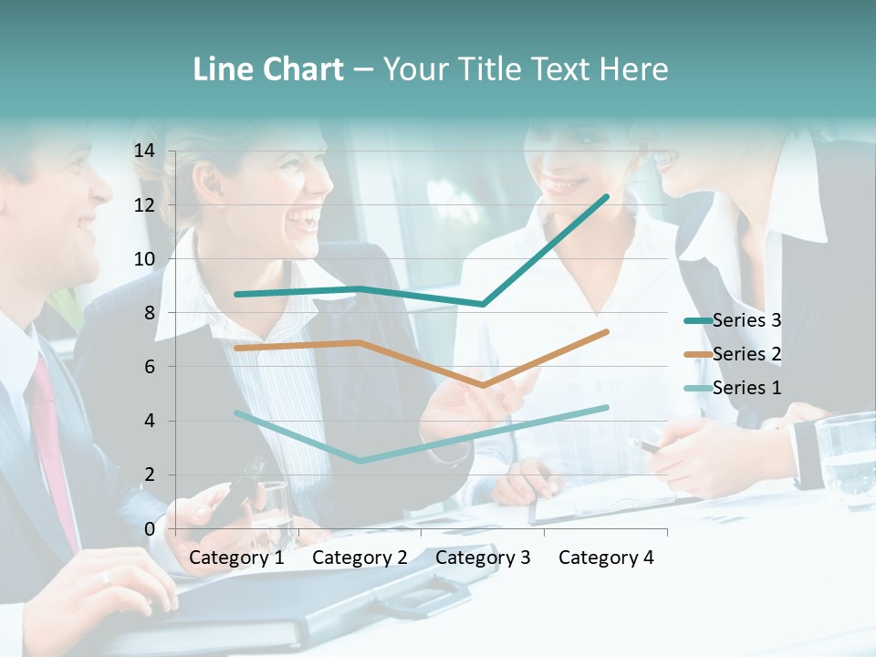 A Group Of People Sitting Around A Table Talking PowerPoint Template