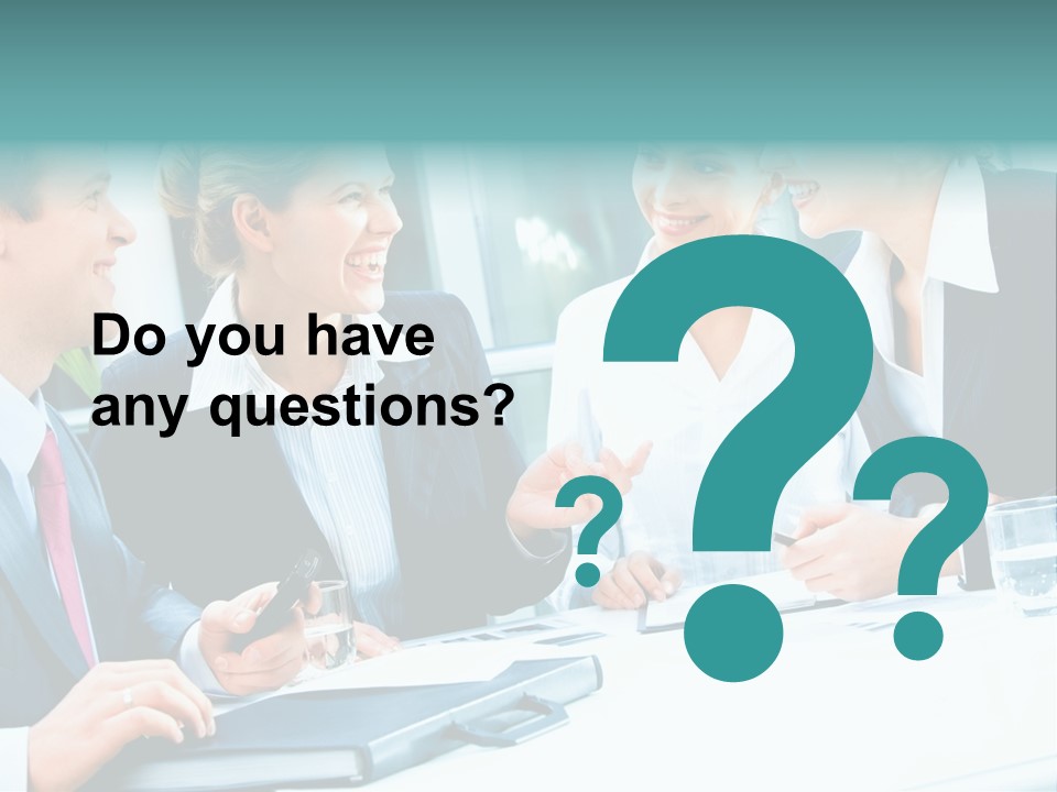 A Group Of People Sitting Around A Table Talking PowerPoint Template