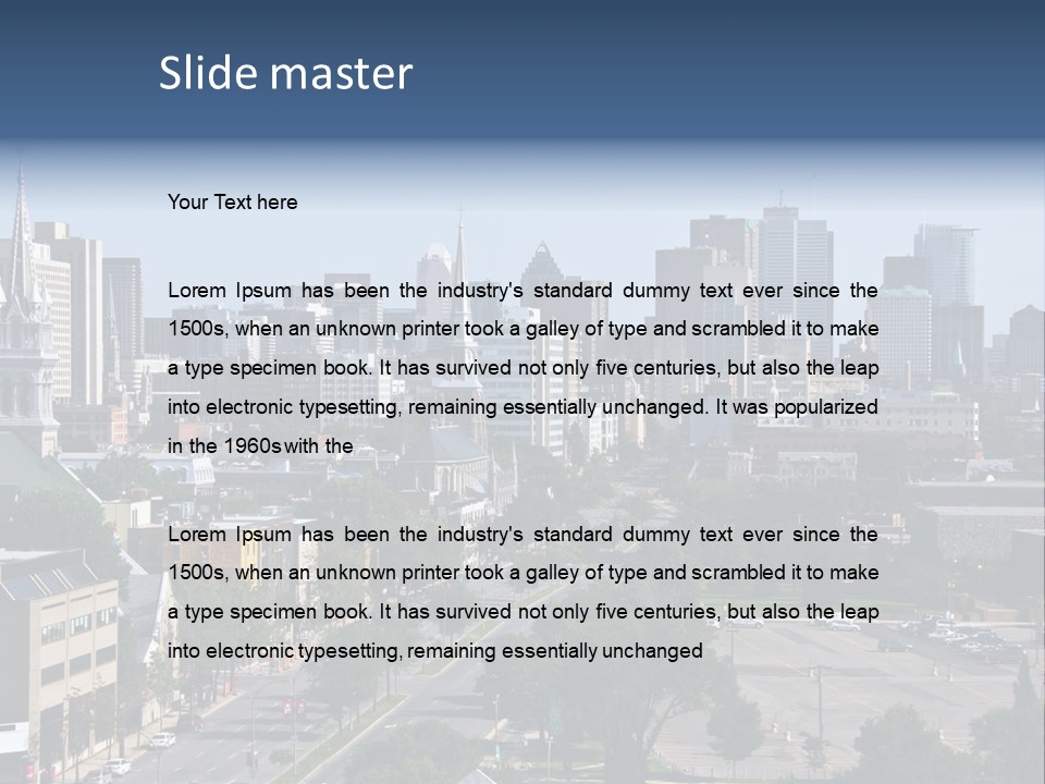 Sunset Island Perspective PowerPoint Template