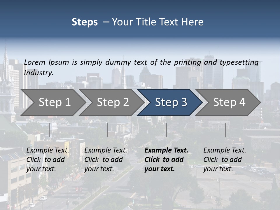 Sunset Island Perspective PowerPoint Template