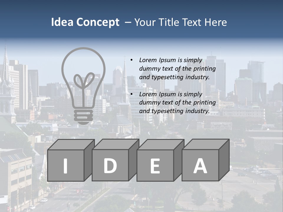Sunset Island Perspective PowerPoint Template