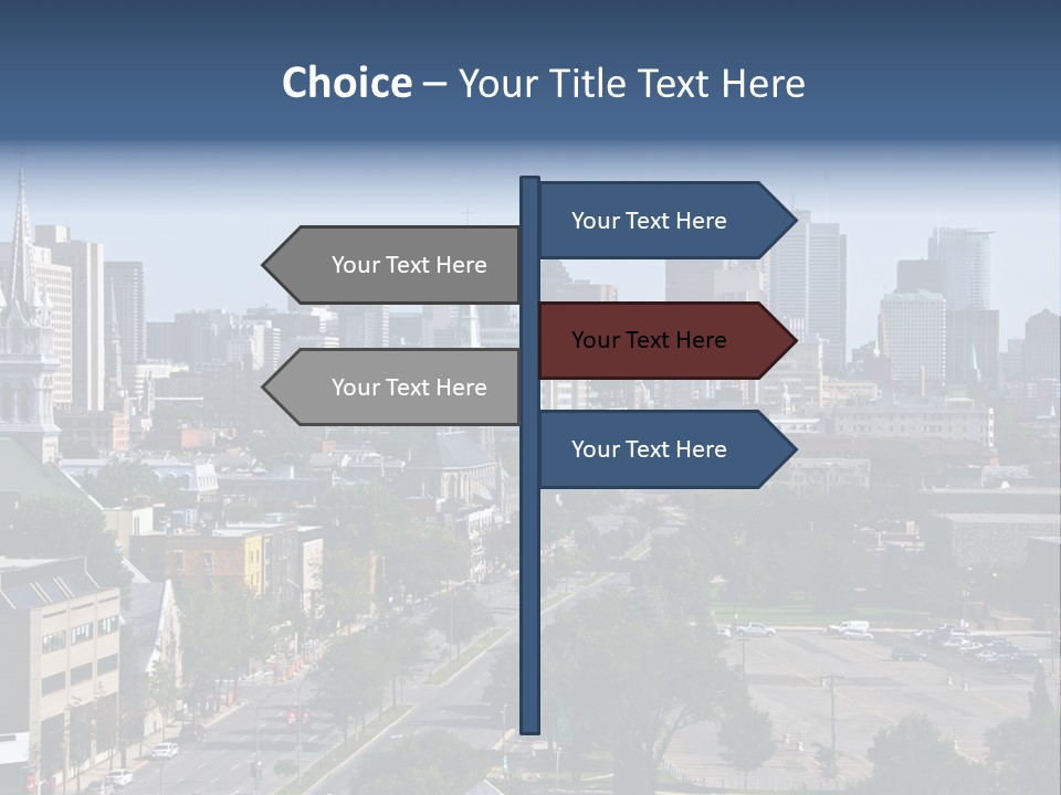 Sunset Island Perspective PowerPoint Template