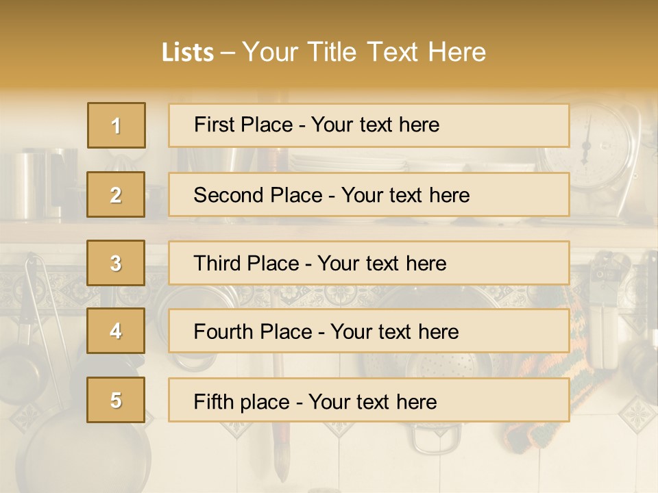 Cup Can Oven PowerPoint Template