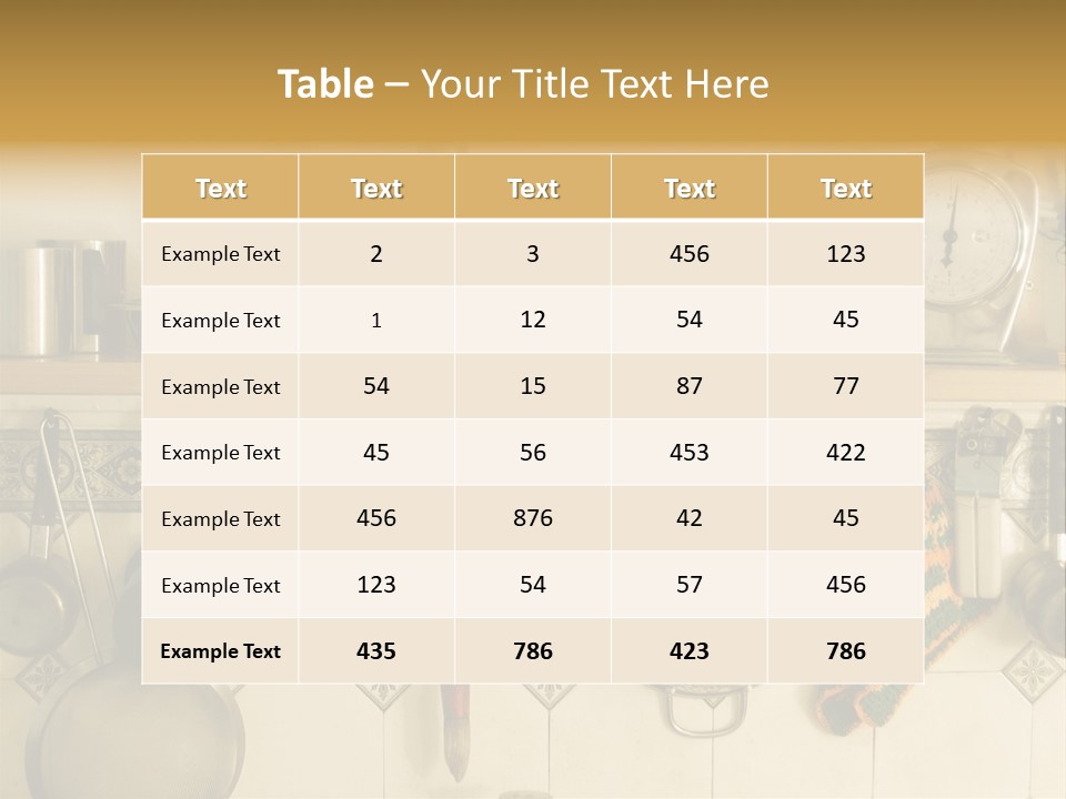 Cup Can Oven PowerPoint Template