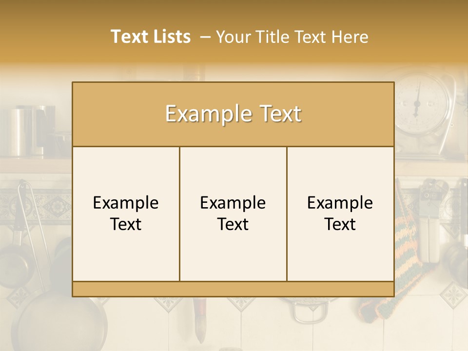 Cup Can Oven PowerPoint Template
