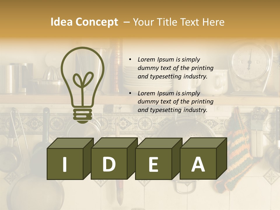 Cup Can Oven PowerPoint Template