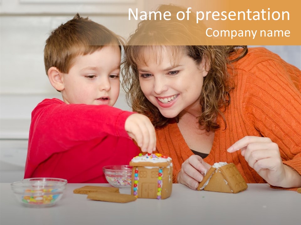 Gingerbread House Entertainment Christmas PowerPoint Template