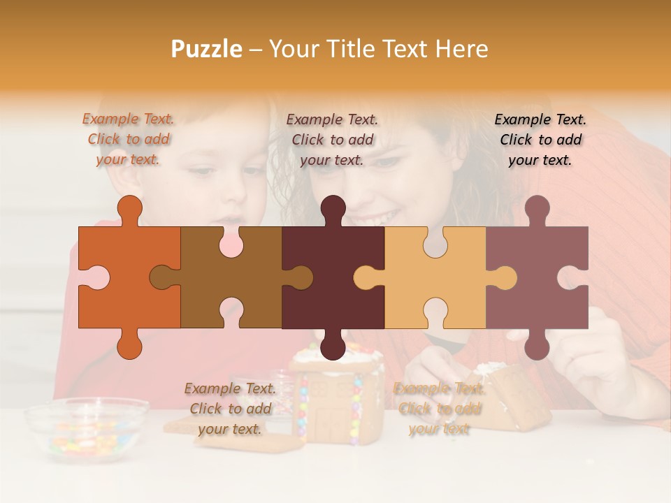 Gingerbread House Entertainment Christmas PowerPoint Template