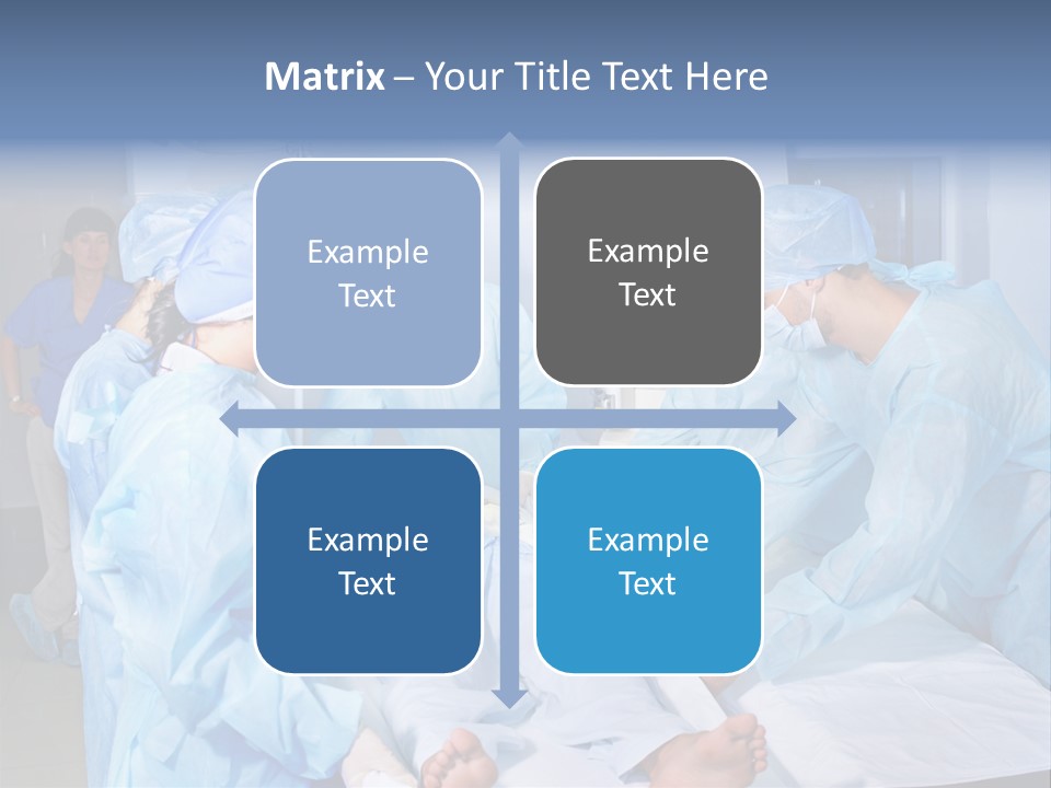 A Group Of Doctors Performing Surgery In A Hospital PowerPoint Template