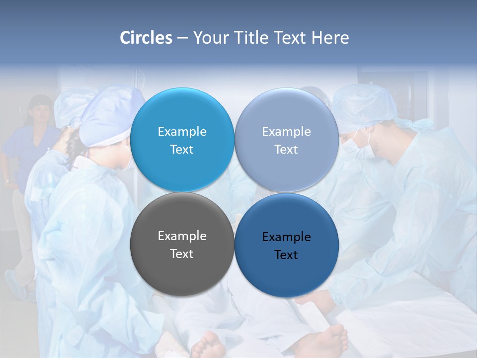 A Group Of Doctors Performing Surgery In A Hospital PowerPoint Template