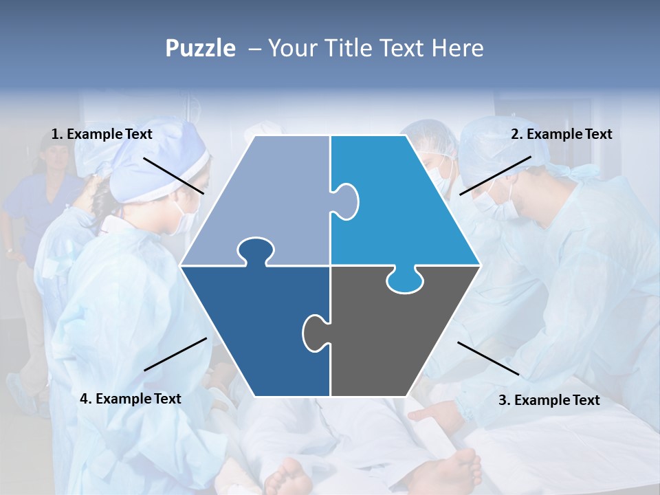 A Group Of Doctors Performing Surgery In A Hospital PowerPoint Template