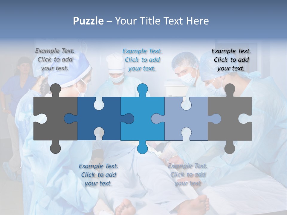 A Group Of Doctors Performing Surgery In A Hospital PowerPoint Template