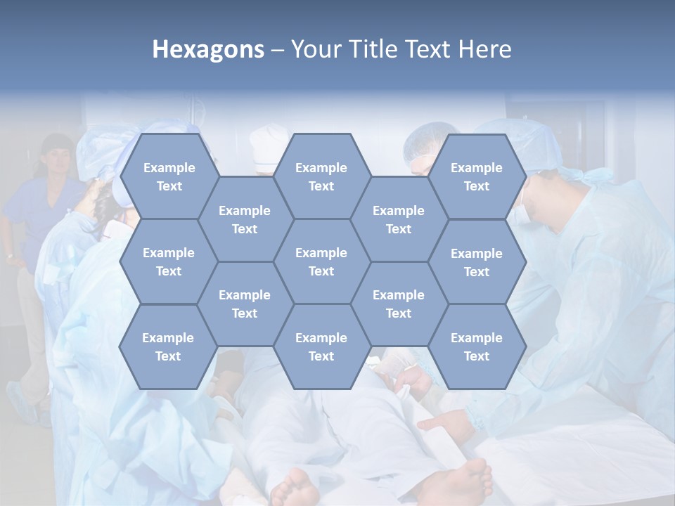 A Group Of Doctors Performing Surgery In A Hospital PowerPoint Template