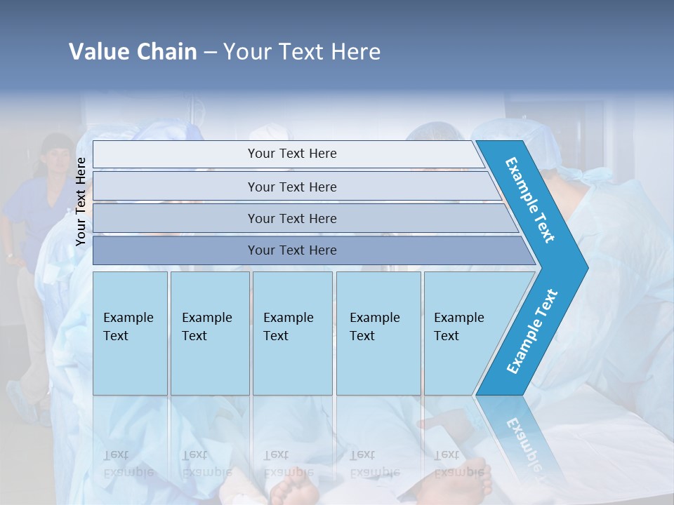A Group Of Doctors Performing Surgery In A Hospital PowerPoint Template