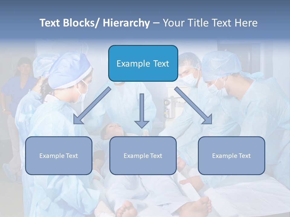 A Group Of Doctors Performing Surgery In A Hospital PowerPoint Template