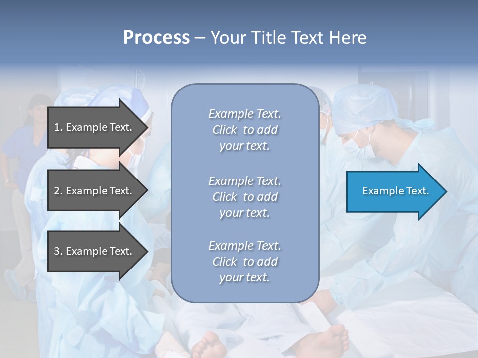 A Group Of Doctors Performing Surgery In A Hospital PowerPoint Template