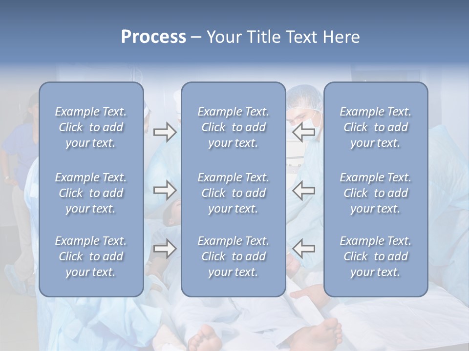 A Group Of Doctors Performing Surgery In A Hospital PowerPoint Template