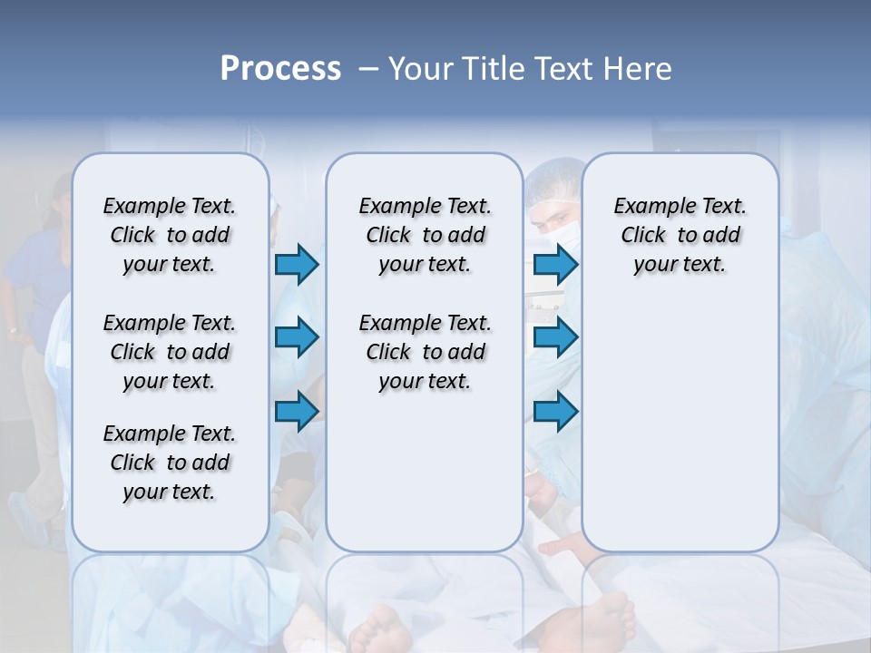A Group Of Doctors Performing Surgery In A Hospital PowerPoint Template