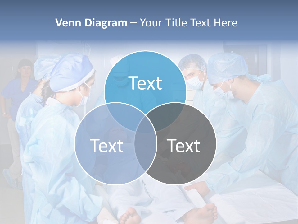 A Group Of Doctors Performing Surgery In A Hospital PowerPoint Template