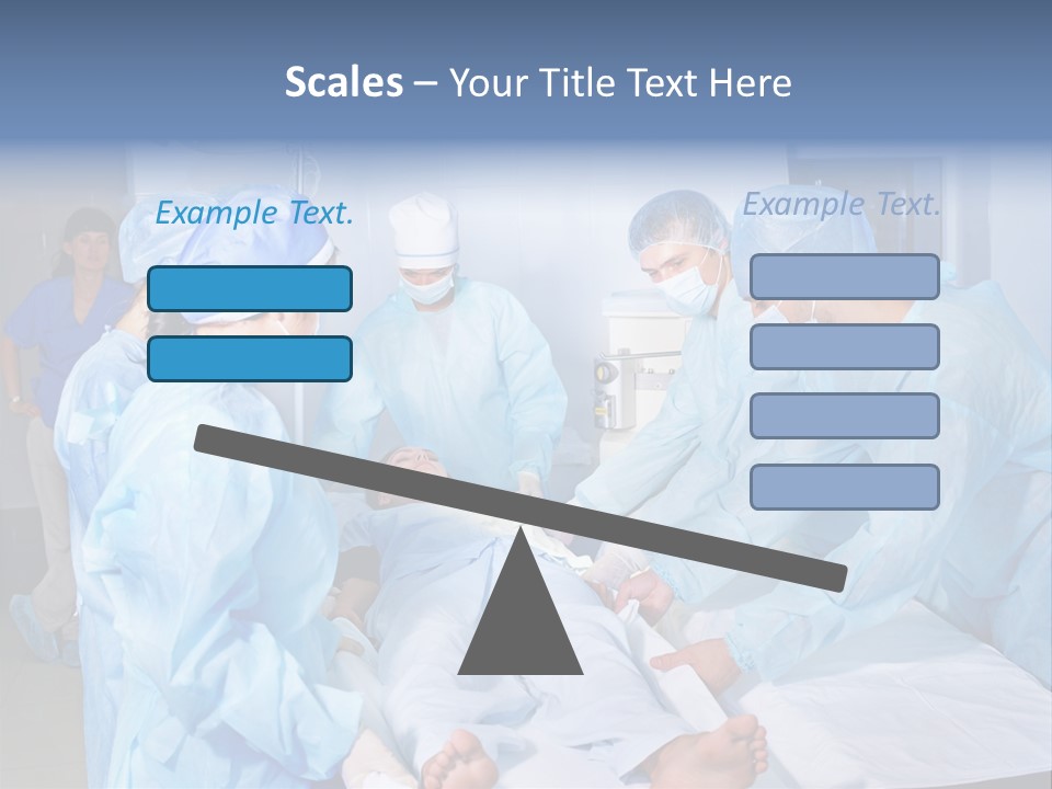 A Group Of Doctors Performing Surgery In A Hospital PowerPoint Template