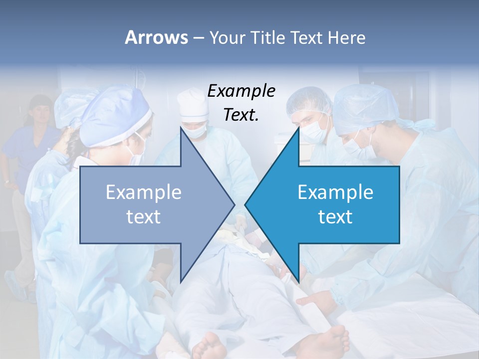 A Group Of Doctors Performing Surgery In A Hospital PowerPoint Template