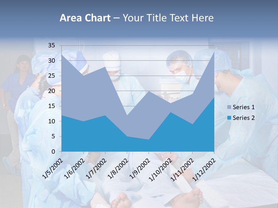 A Group Of Doctors Performing Surgery In A Hospital PowerPoint Template