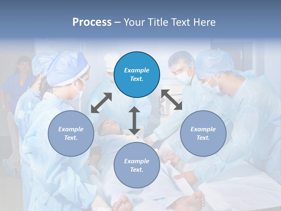 A Group Of Doctors Performing Surgery In A Hospital PowerPoint Template
