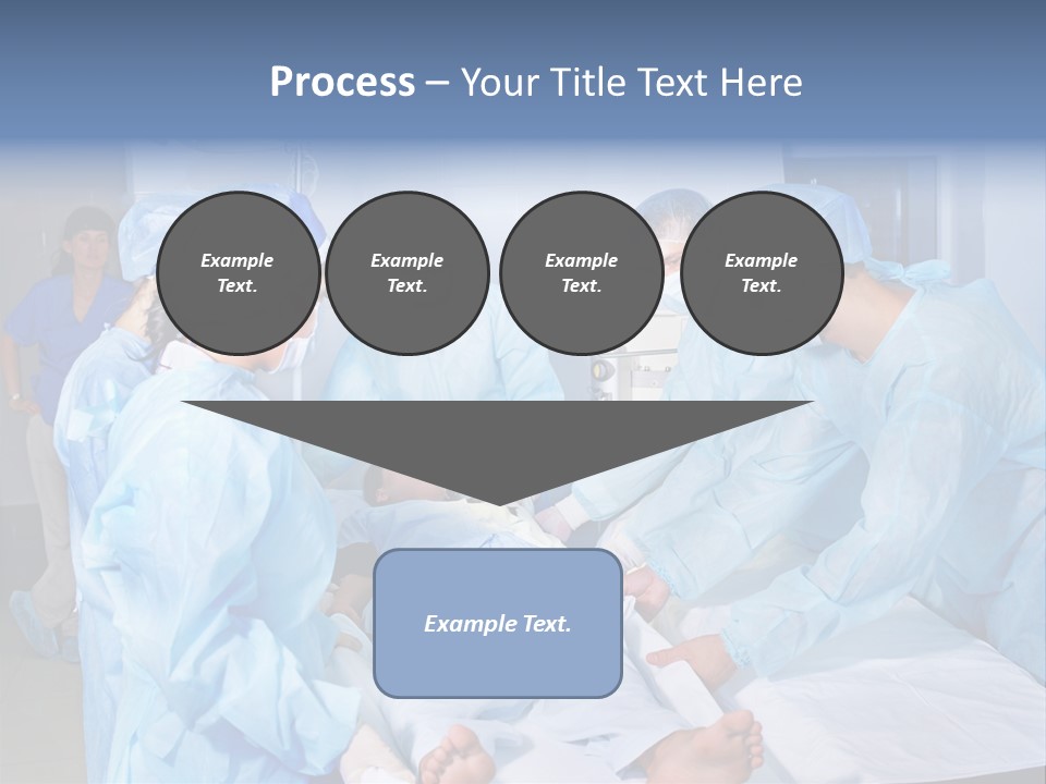 A Group Of Doctors Performing Surgery In A Hospital PowerPoint Template
