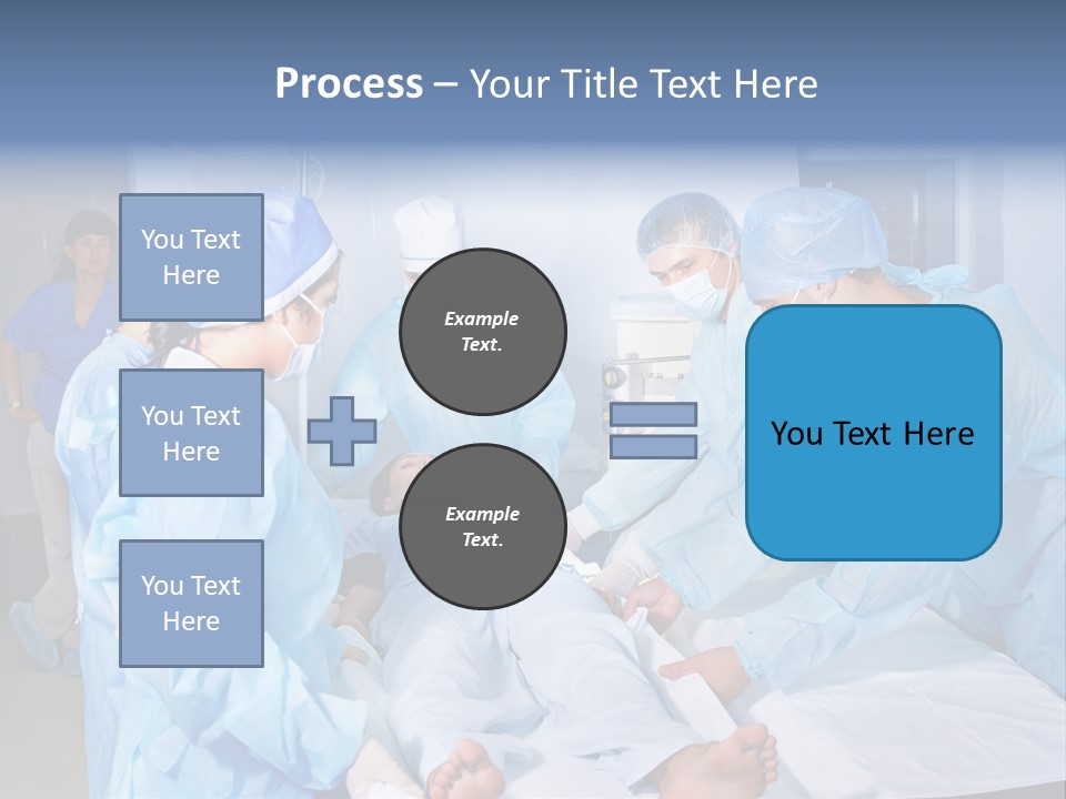A Group Of Doctors Performing Surgery In A Hospital PowerPoint Template