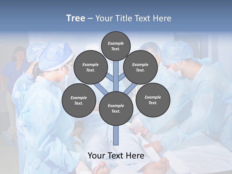 A Group Of Doctors Performing Surgery In A Hospital PowerPoint Template