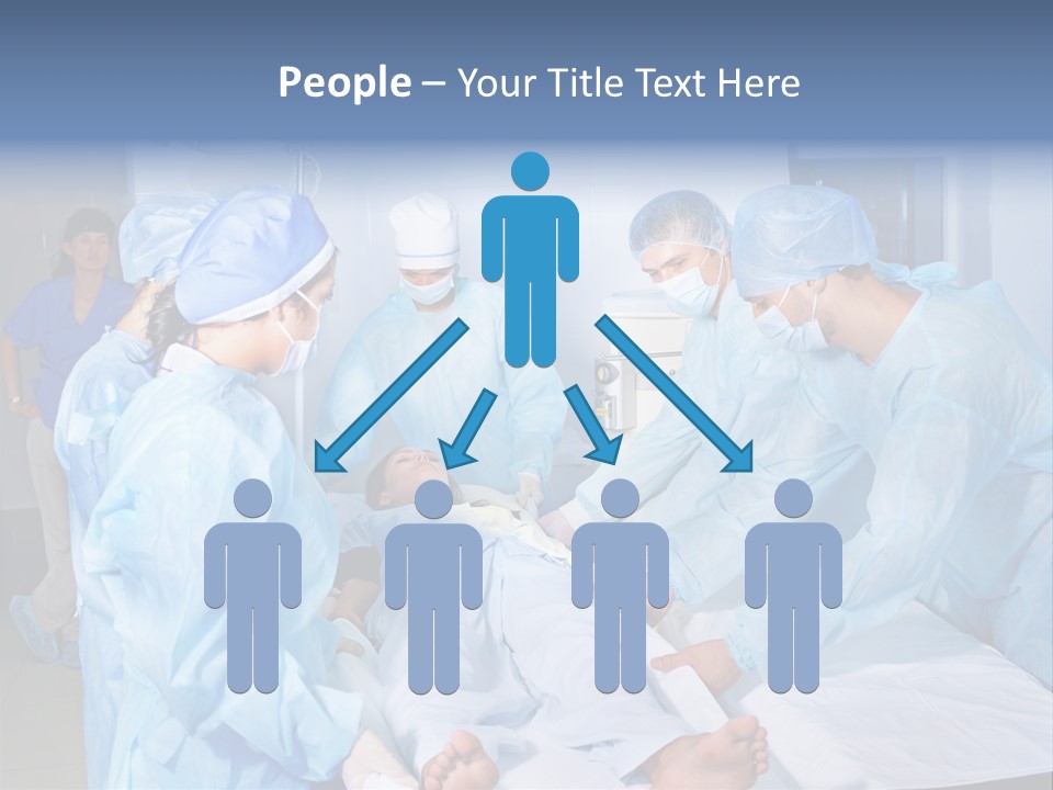 A Group Of Doctors Performing Surgery In A Hospital PowerPoint Template
