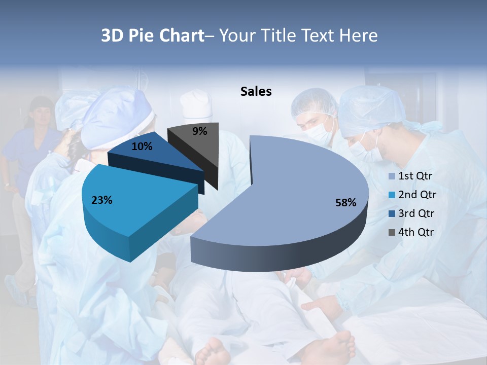 A Group Of Doctors Performing Surgery In A Hospital PowerPoint Template