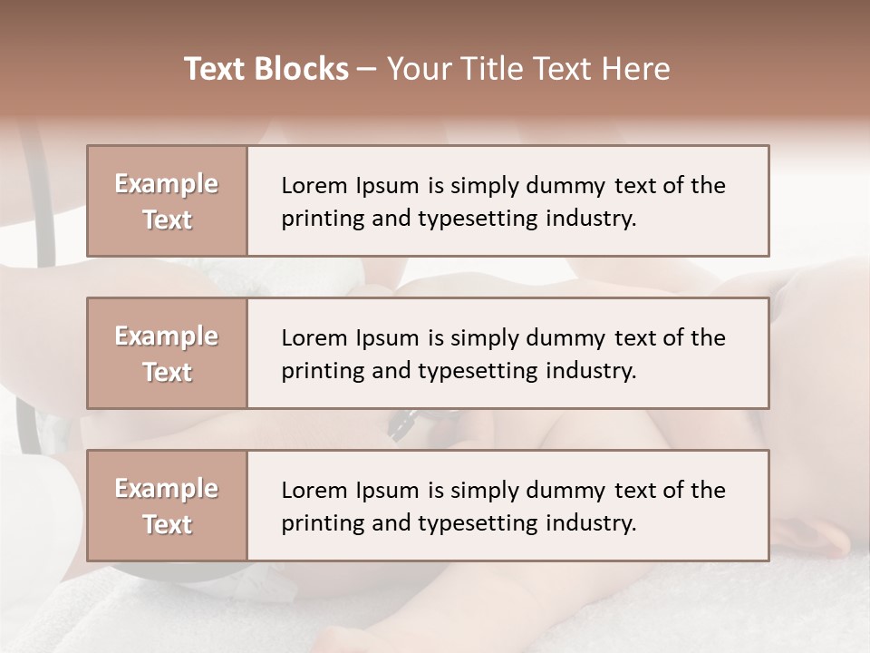 A Baby Being Examined By A Doctor With A Stethoscope PowerPoint Template