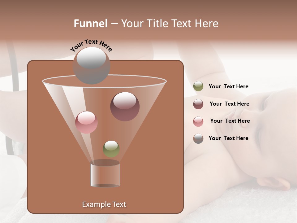 A Baby Being Examined By A Doctor With A Stethoscope PowerPoint Template