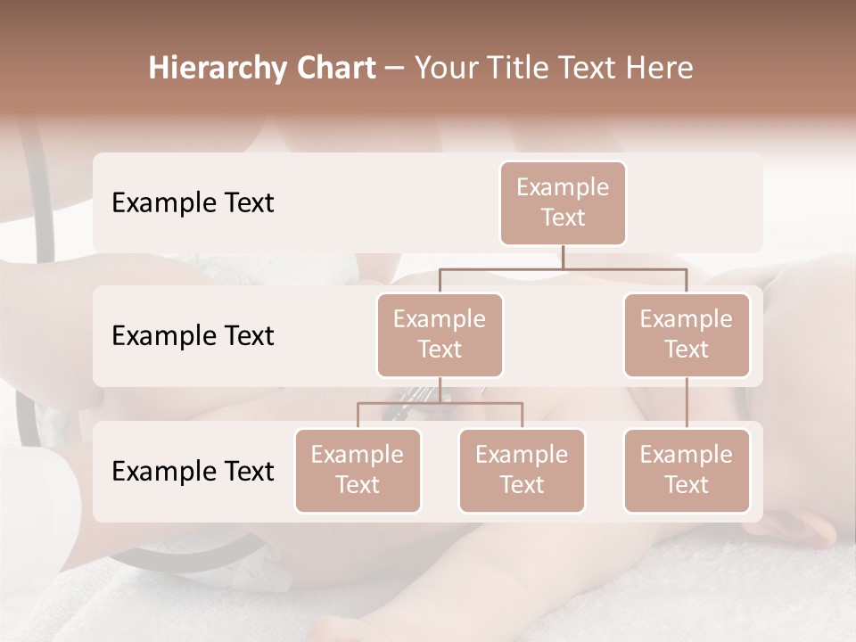 A Baby Being Examined By A Doctor With A Stethoscope PowerPoint Template