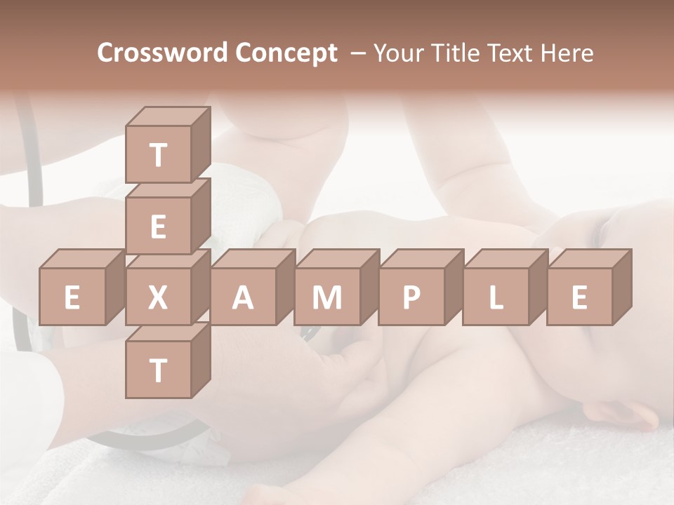 A Baby Being Examined By A Doctor With A Stethoscope PowerPoint Template