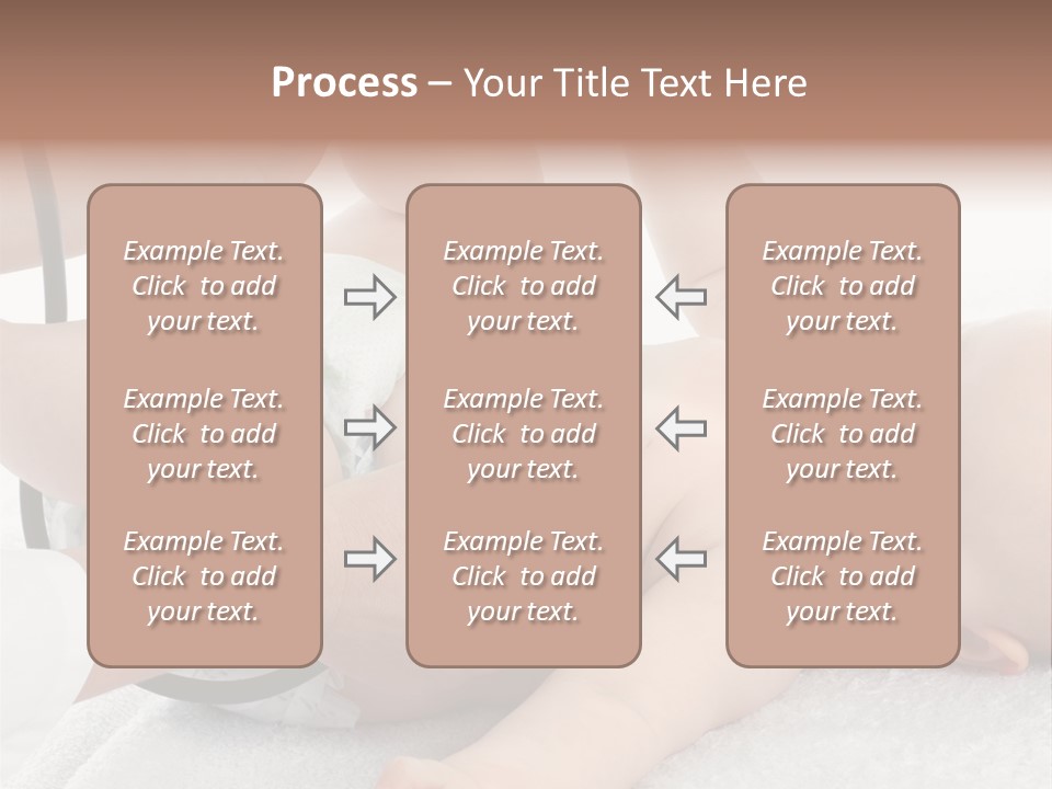 A Baby Being Examined By A Doctor With A Stethoscope PowerPoint Template