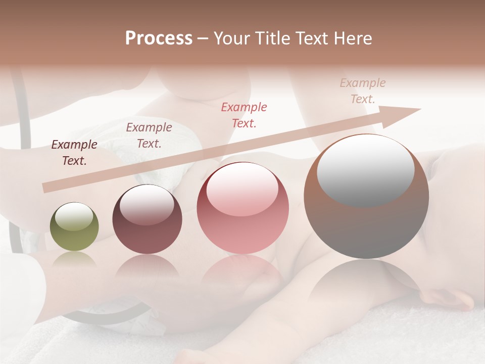 A Baby Being Examined By A Doctor With A Stethoscope PowerPoint Template