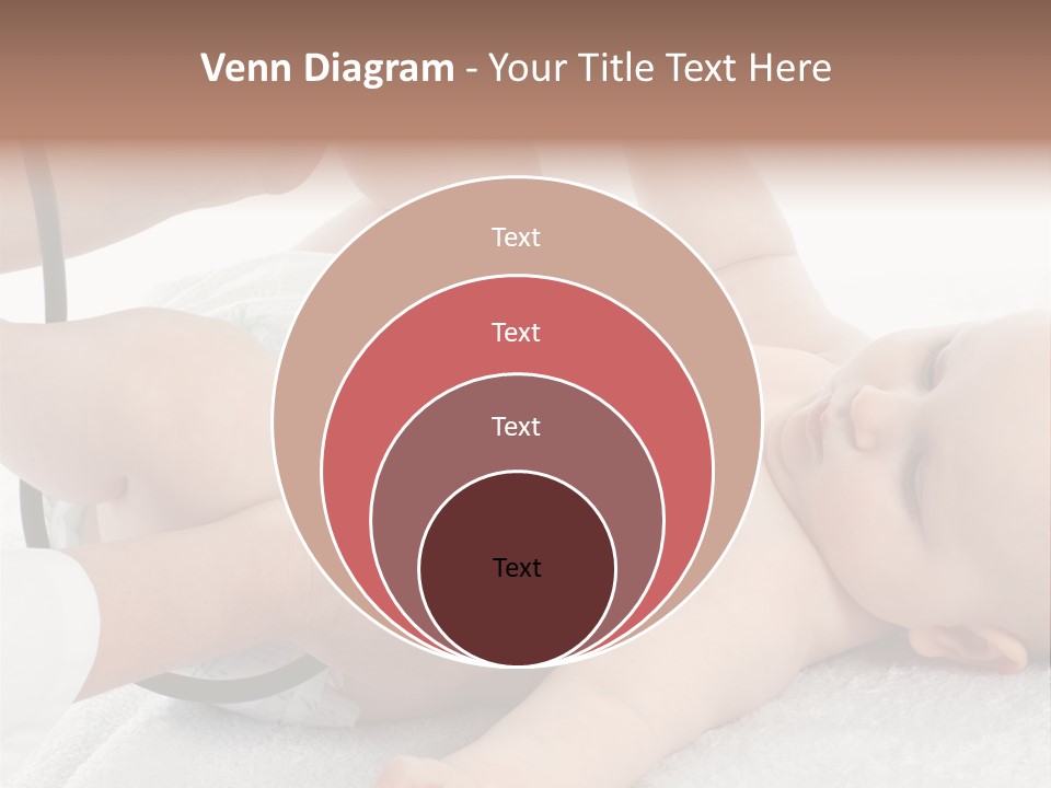 A Baby Being Examined By A Doctor With A Stethoscope PowerPoint Template
