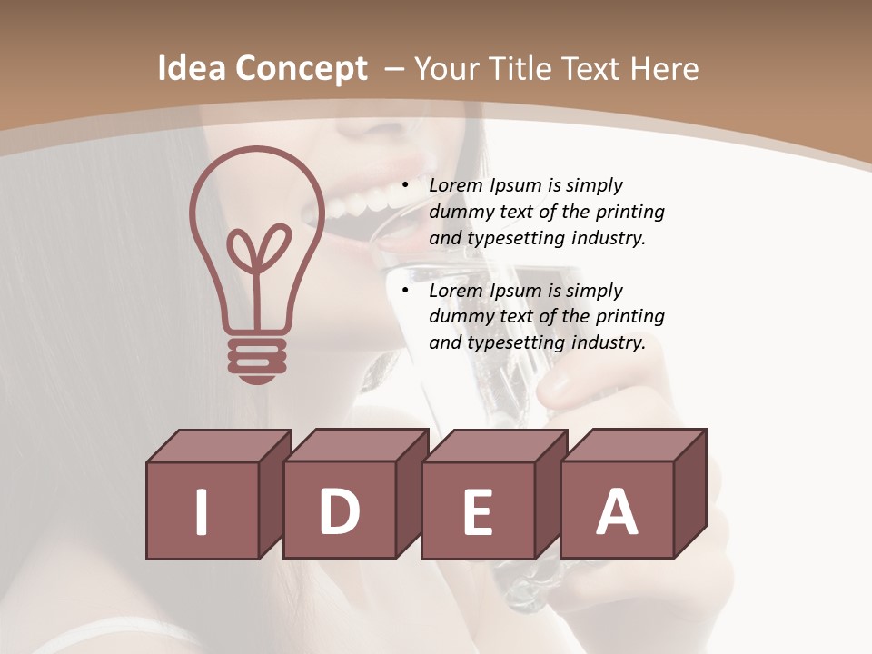 Diet Young Pretty PowerPoint Template