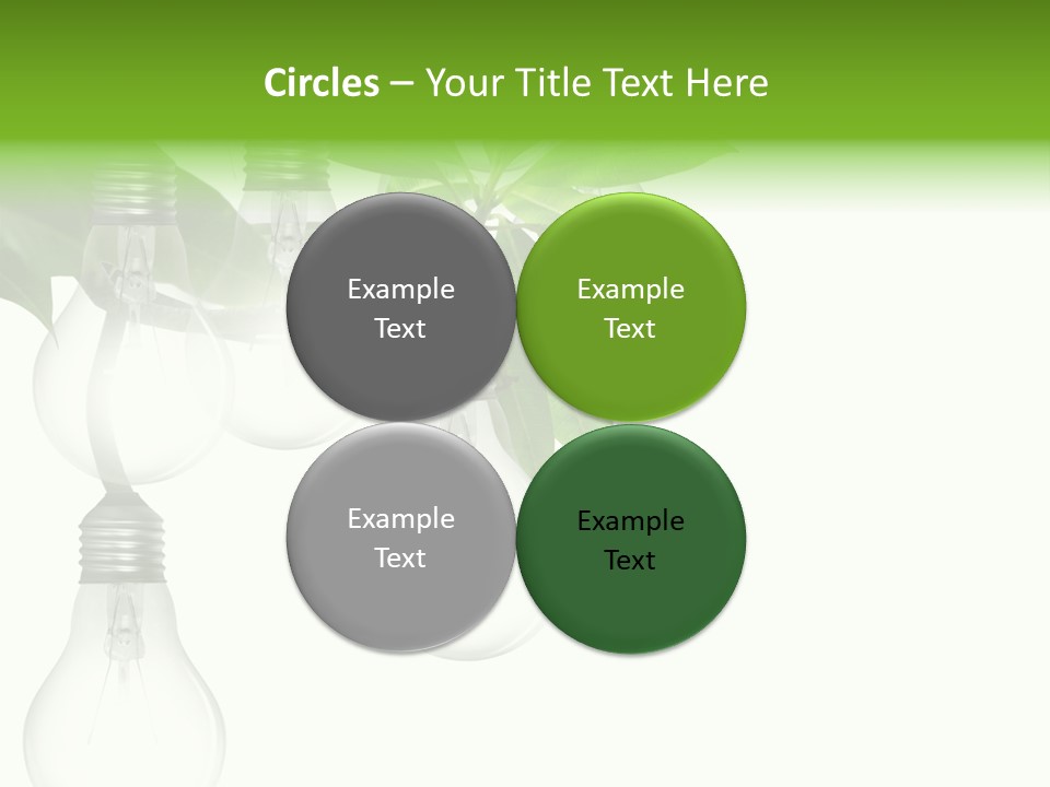 A Bunch Of Light Bulbs Hanging From A Tree PowerPoint Template