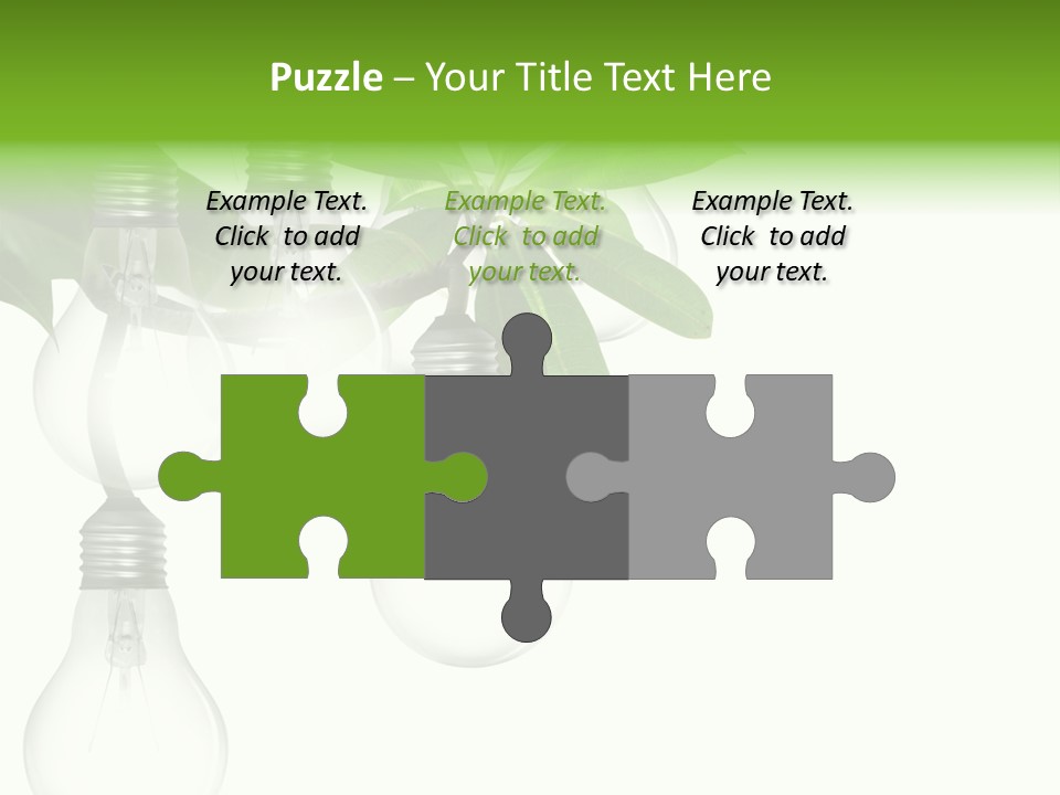 A Bunch Of Light Bulbs Hanging From A Tree PowerPoint Template