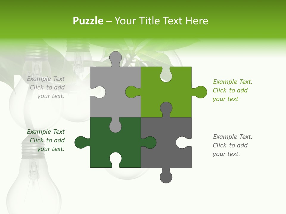 A Bunch Of Light Bulbs Hanging From A Tree PowerPoint Template