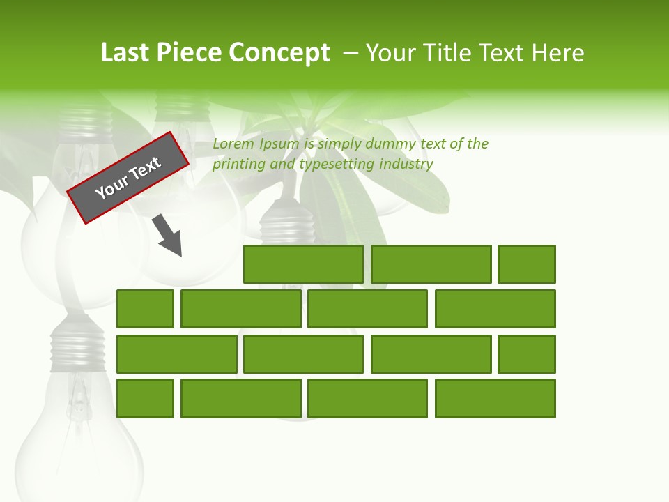 A Bunch Of Light Bulbs Hanging From A Tree PowerPoint Template