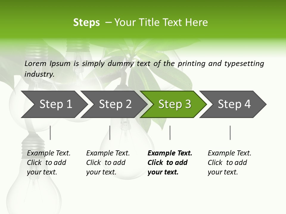 A Bunch Of Light Bulbs Hanging From A Tree PowerPoint Template