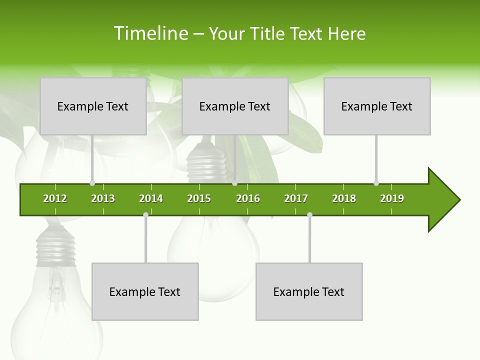 A Bunch Of Light Bulbs Hanging From A Tree PowerPoint Template