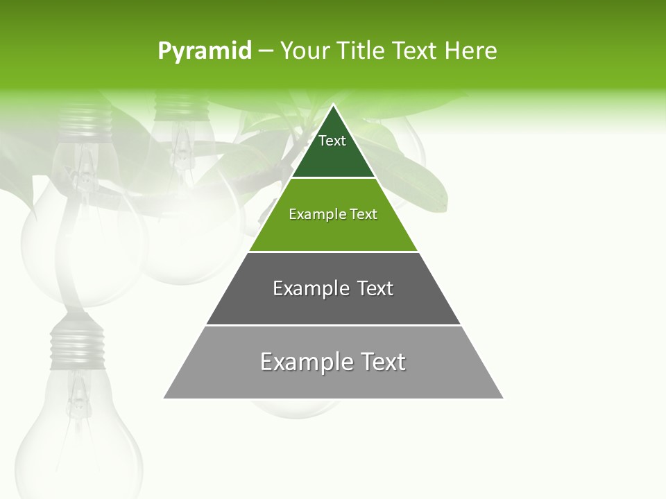 A Bunch Of Light Bulbs Hanging From A Tree PowerPoint Template