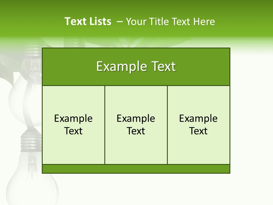 A Bunch Of Light Bulbs Hanging From A Tree PowerPoint Template