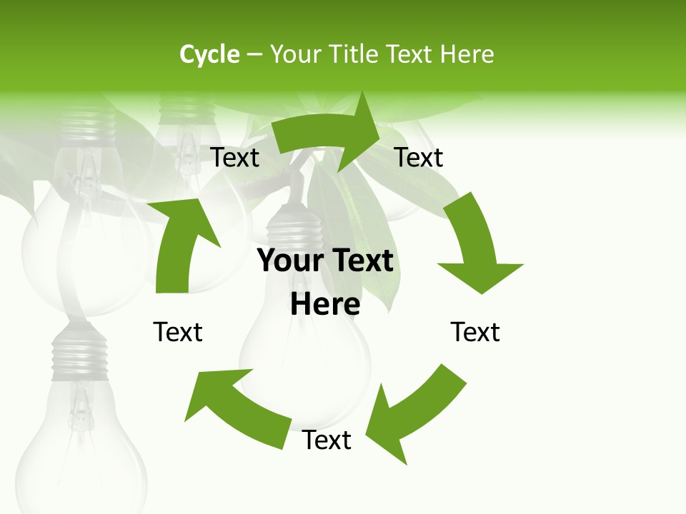 A Bunch Of Light Bulbs Hanging From A Tree PowerPoint Template